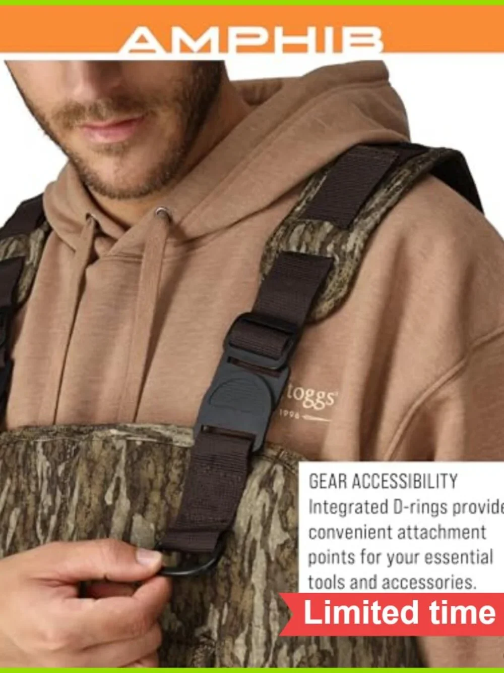 FROGG TOGGS Amphib Neoprene Bootfoot Waterproof Fishing Wader